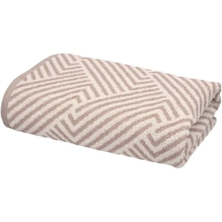 LIVARNO Handdoek, 70 x 140 cm, 500 g/m² (Beige/print)