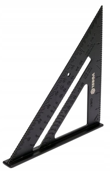 Vorel Aluminium Hoekliniaal met Voet - 250 mm