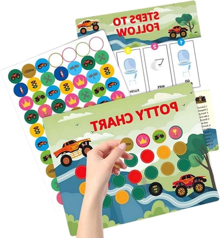 Zindelijkheidstrainer - Beloningsstickers - Potjestraining Stimuleren - Interactief Leerhulpmiddel - 10 Stuks - Multicolor