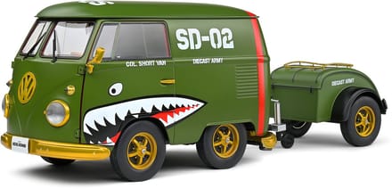 Volkswagen Kool Kombi Army Fighter Solido Modelauto 1:18 2023 S1810901 Schaalmodel