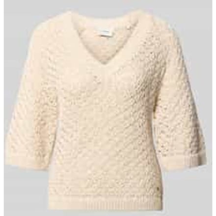 boxy fit gebreide pullover van katoenmix model 'AMBER'