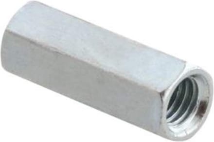 Verbindingsmoer koppelmoer M8 schroefdraad - 35mm - Gegalvaniseerd- 4 stuks