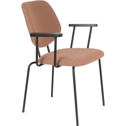 Housecraft Living Zelo Eetkamerstoelen Armleuning Roze - Set van 2