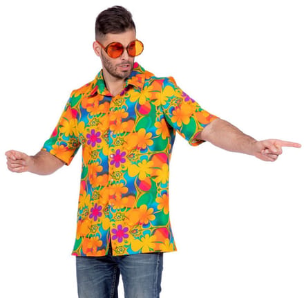 Tropische blouse bloemen - Maat 48