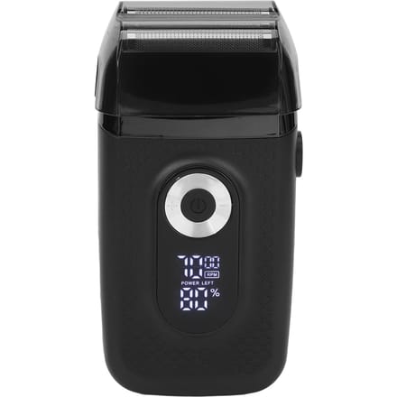 Elektrische Baardtrimmer LED Verstelbaar 3 Snelheden Afneembaar Mes Oplaadbaar Reciprocerend USB black