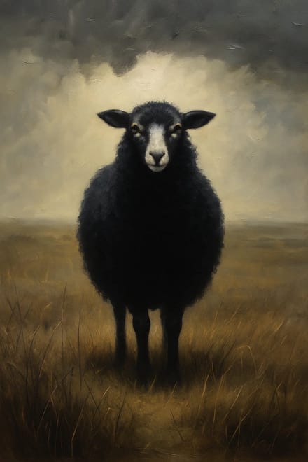Black Sheep - Mint by Michelle decoupage papier - A3