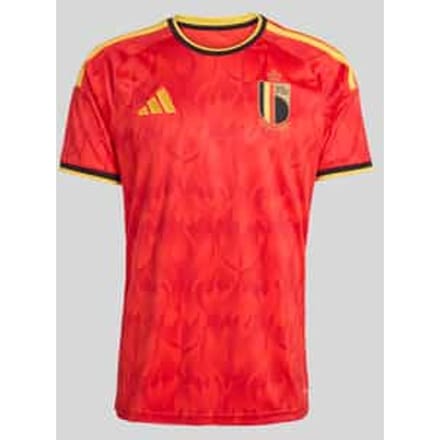 Maillot domicile Adidas Belgique 26 Rouge/Or Audacieux Unisexe Hauts JM8381 S red