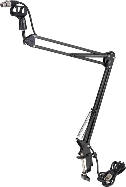 Professionele tafel microfoon arm met kabel, 360° draaibaar, voor studio en live gebruik