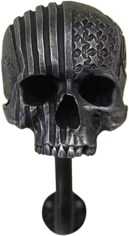 Helmrek - Helmhouder Motor - Motorhelm Ophangen - Schedel Design - Zwart