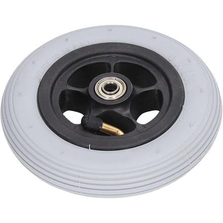 6 inch Elektrische Rolstoelwiel Geluidsloos Aluminiumlegering Naaf Rubber Opblaasbaar Wiel Vervanging white