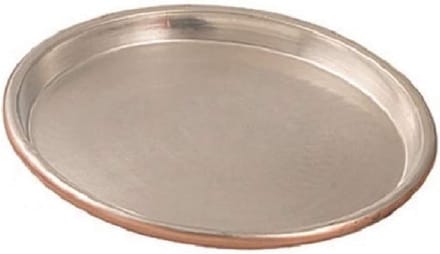 Ronde Bakvorm Koper Vertind 30 cm – Professionele Taartvorm met Rand