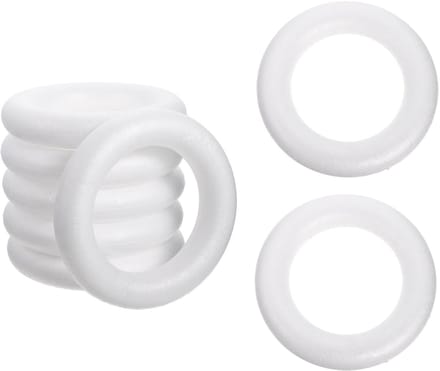Dailygoods- Miniringen 8 Stuks - Schuimringen voor Ventilatie