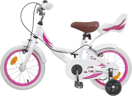 Kinderfiets 12 Inch - Loopfiets Peuter - Buiten Spelen - Verstelbaar Zadel - 85-100 cm Hoogte - Wit