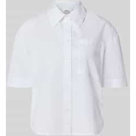 Katoenen Blouse met Hemd Kraag en Borstzak Dames s.Oliver
