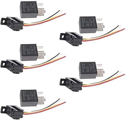 5 x 12V 30A 4-polige auto relais voor elektrische toepassingen