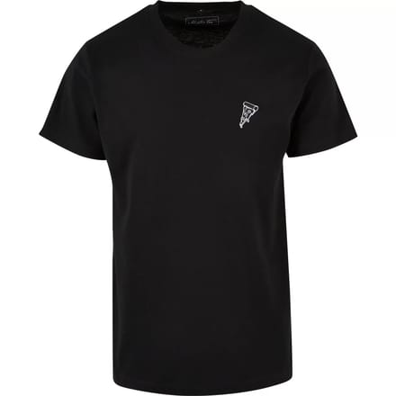 Mister Tee - Pizza EMB Heren T-shirt - S - Zwart