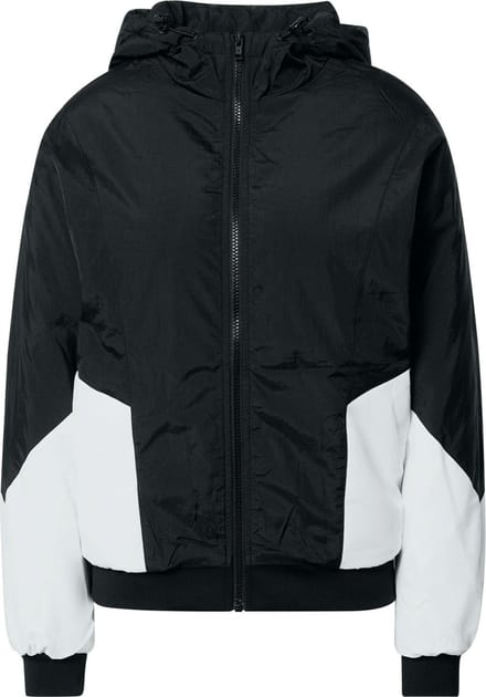 Urban Classics - Padded 2-Tone Batwing Winterjas - XS - Zwart/Wit