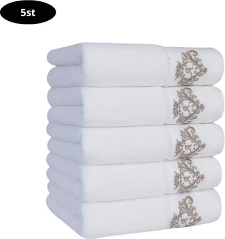 Nivard Handdoeken Set - Hotelkwaliteit - Handdoek - Towel - Wit - 5 Stuks