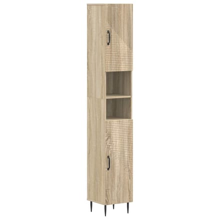 vidaXL - Badkamerkast - met - Open - Plank - HAARLEM - Sonoma - Eiken