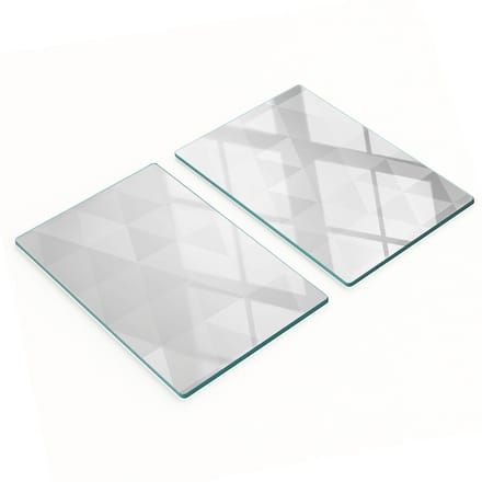Multifunctionele decoratieve glazen keukenplanken met abstractiemotief, 2x40x52 cm