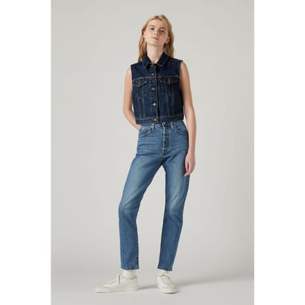 Levi's 501 Skinny Blue It's True Größe: W27L28 | Slim Jeans Outlet | Damen | Blau