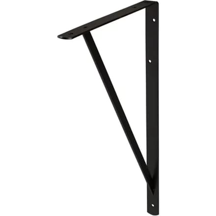 Plankdrager Industrie Mat Zwart 33x50cm