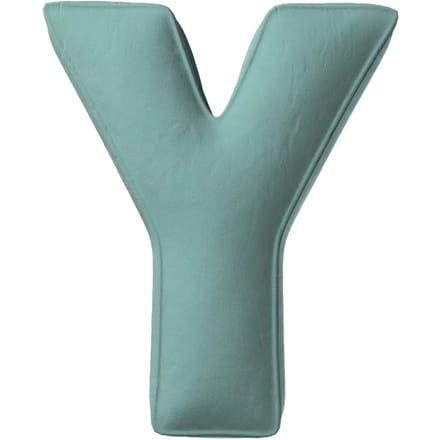 Kussen letter y Yellow Tipi Posh Velvet