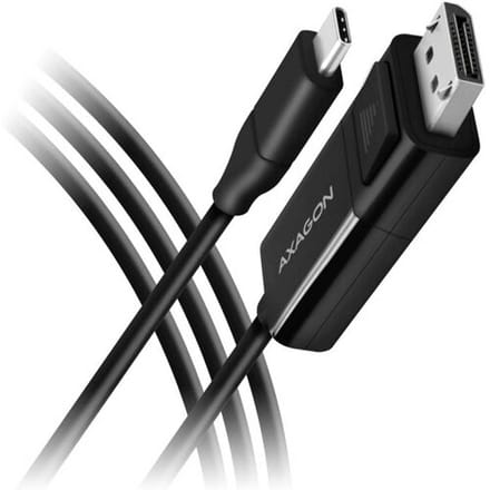 AXAGON RVC-DPC USB-adapter DisplayPort 1.2 USB-C, DisplayPort-stekker 1.8 m Zwart 4K UHD