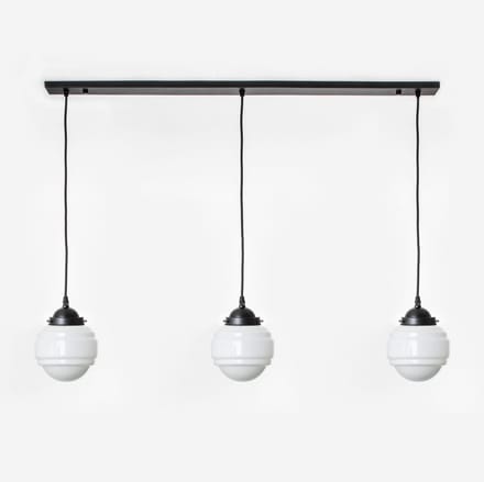 3 x Polkadot lampen aan plafondbalk Moonlight - Art Deco Trade