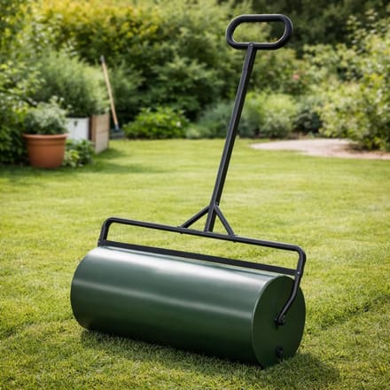 Tuinwals Gazon - Handwals Staal - Gazon Egaliseren - Groot Roloppervlak - 90 cm Breed
