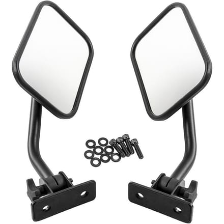 Zijspiegels Deur-uitspiegel Rechthoekige spiegels 4x4 offroad-spiegel white