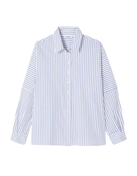 American Vintage Nurway Blouses Blauw Nur06ah26