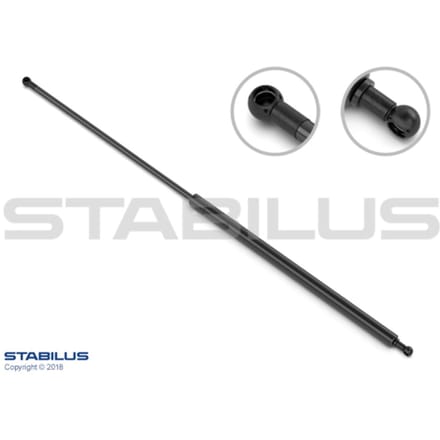 Gasveer, kofferdeksel STABILUS 9358BW