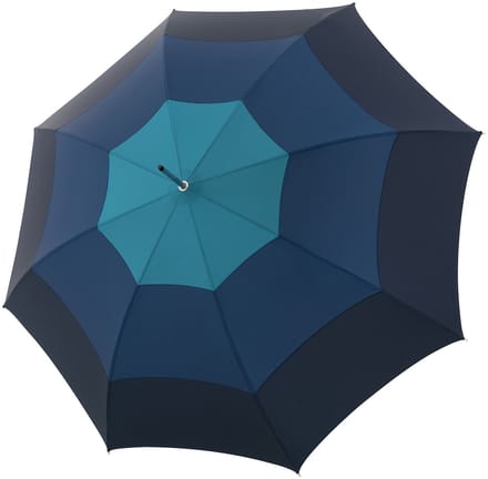 Doppler Manufaktur Elegance Stok paraplu 91 cm - 107cm Diameter - blue kombi