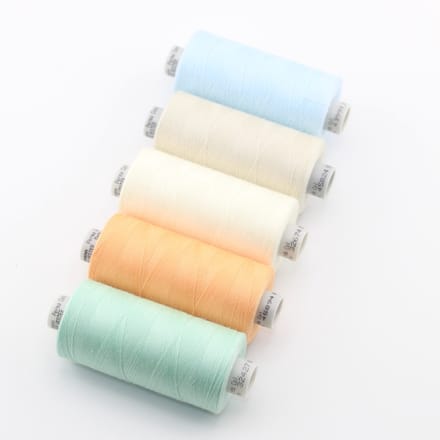 Gütermann Perma Core Naaigaren – 5 × 1000 m – Professioneel Polyestergaren – Pastelmix