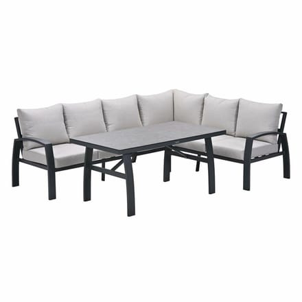 Garden Impressions Cameron lounge dining set 3-delig rechts - desert sand