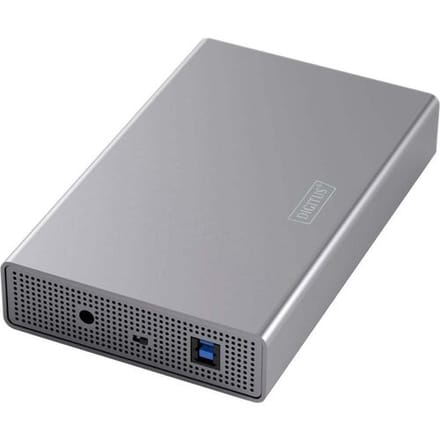 Digitus DA-71106-1 SATA-HDD-behuizing 2.5 inch, 3.5 inch USB, USB-C, USB-C 2.0, USB-C 3.1 Gen 1, USB-C 3.2 Gen 1