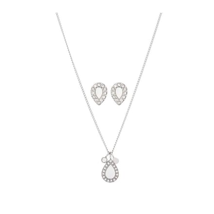 Fossil JF03765040 Geschenkset Damesketting en Oorbellen