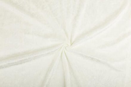 Velours de panne stof - Gebroken wit -10 meter