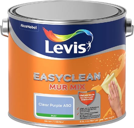 Levis - Easyclean Mur Mat Mix - Clear Purple A50 - Mengverf - 2,5 L