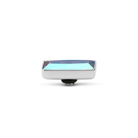 Melano Twisted Rectangle Steentje AB | Zilver