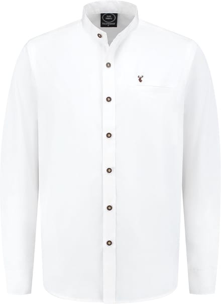 Oktoberfest Overhemd Heren - Wit - Heren Blouse - Maat S
