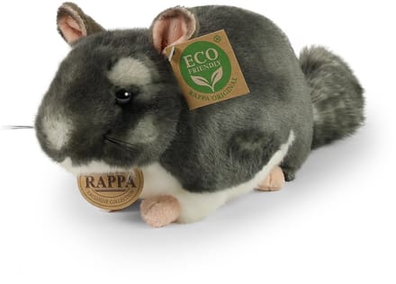 Rappa Eco Friendly Serie - Pluszowa Szynszyla - 21 cm - Grijs - Milieuvriendelijk