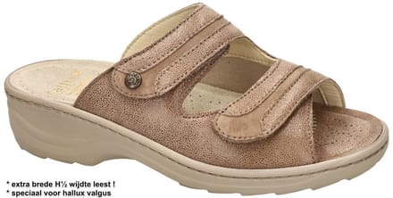 Fidelio Hallux -Dames - taupe - slippers & muiltjes - maat 43