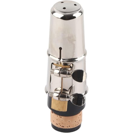 Klarinet Mondstuk Set met Ligatuur en Plastic Dop Draagbaar Zwart Klarinet Accessoire white