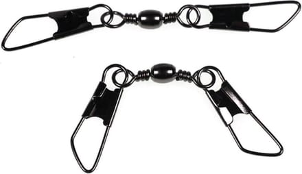 Spro Black Dubbel Safety-Snap Barrel Wartel - Maat 16