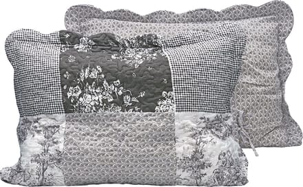 Lavandoux - Kussenslopen - Toile de Jouy - 60x70 - Grijs - Set van 2