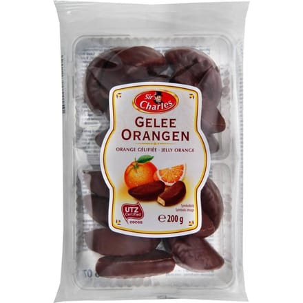 SirCharles Sinaasappeljelly in Chocolade 200 g