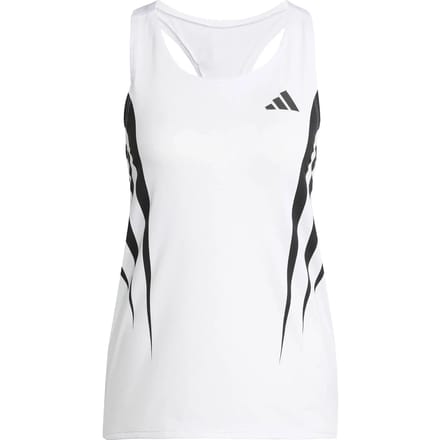 adidas Adizero Archive Singlet Hardloopshirt Dames-Wit