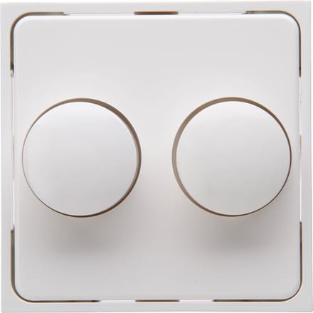 KOPP - Afdekplaat/Centraalplaat - Athenis HK07 - DUO Dimmer - Helder Glans Wit